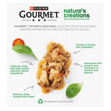Gourmet Nature's Creations Chicken and Turkey Wet Cat Food Can 8x85g