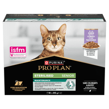 Purina Pro Plan Senior 7+ Sterilised Turkey in Gravy Wet Cat Food 10x85g