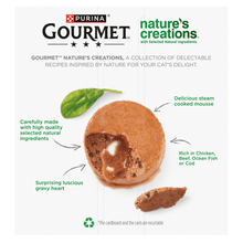 Gourmet Nature's Creations Mousse Chicken and Fish in Gravy Wet Cat Food 8x85g