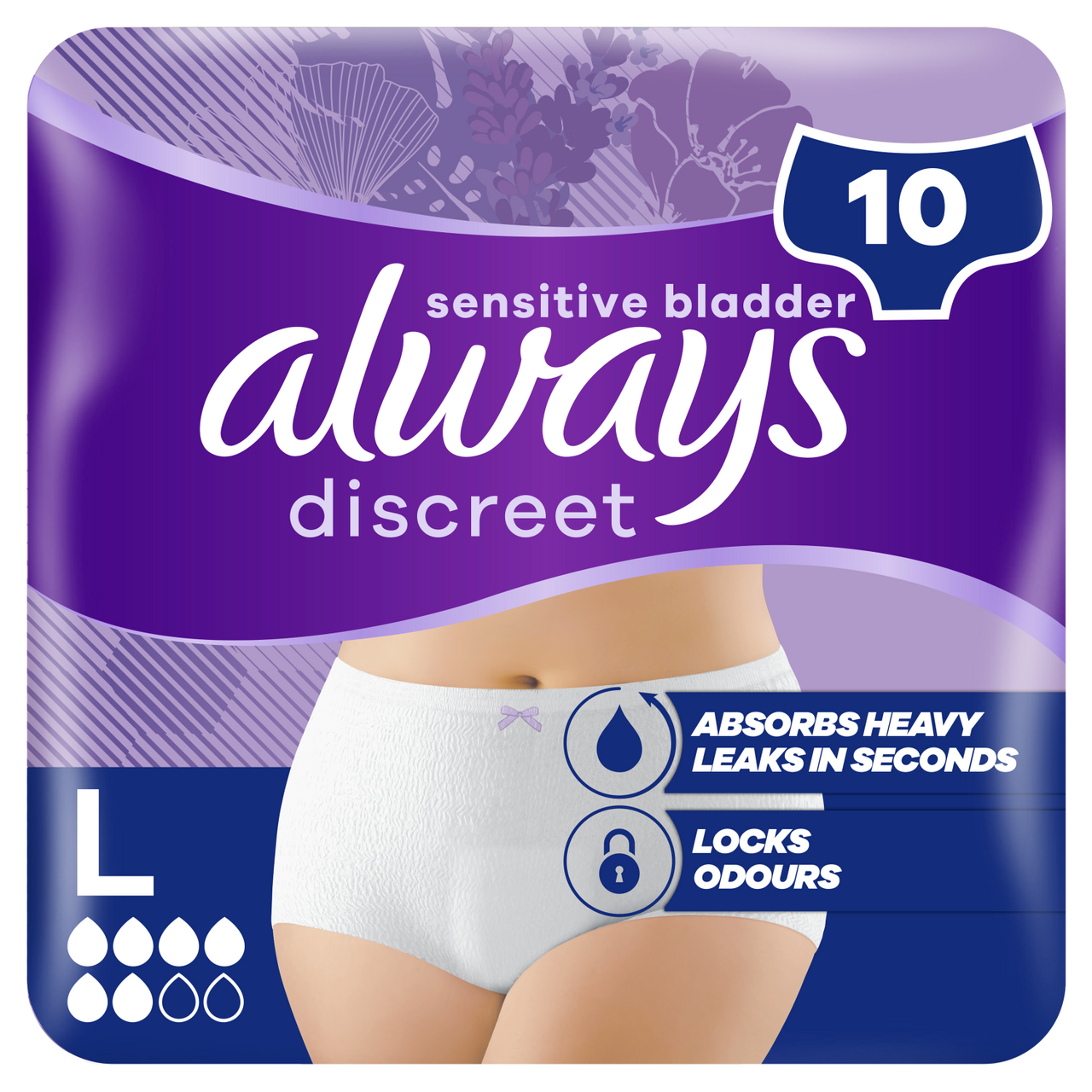 Click to view product details and reviews for Always Discreet Incontinence Pants Women Large 10 Pants.