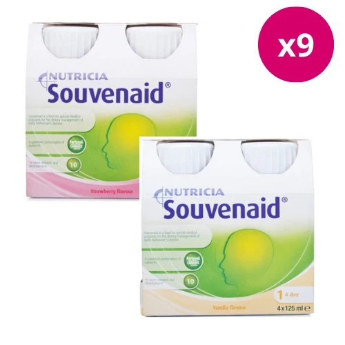 Image of Nutricia Souvenaid Mixed Case Strawberry & Vanilla - 72 Bottles 1 Bundle