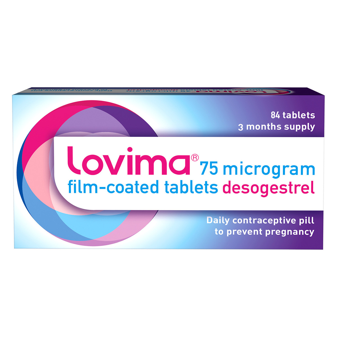Click to view product details and reviews for Lovima Contraceptive 75 Microgram Film Coated Desogestrel 3 Month Supply 84 Tablets.