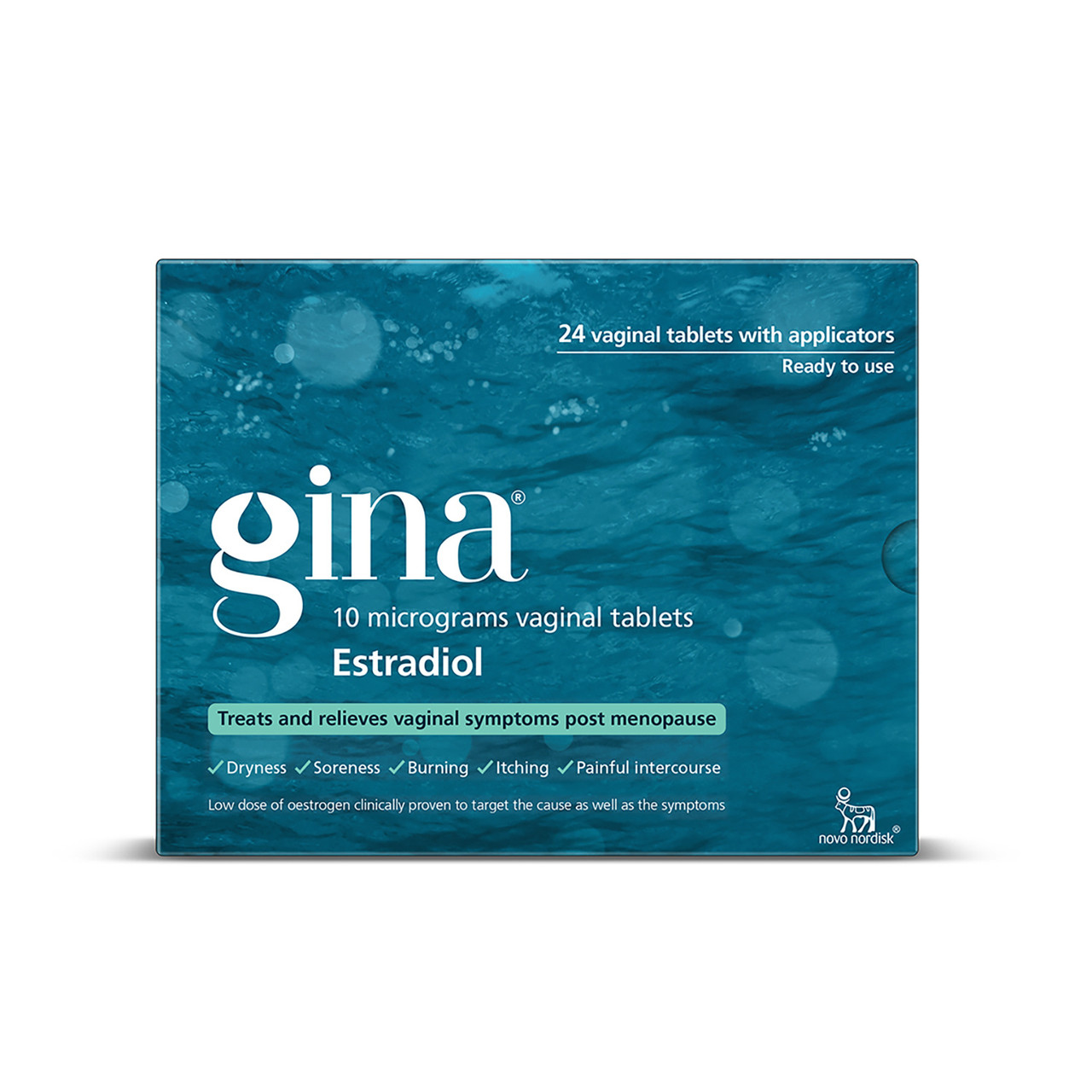 Click to view product details and reviews for Gina 10mcg Vaginal Tablets Estradiol 24 With Applicators.