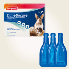 Beaphar Dimethicare Line-On Rabbits, Ferrets & Guinea Pigs 3pk