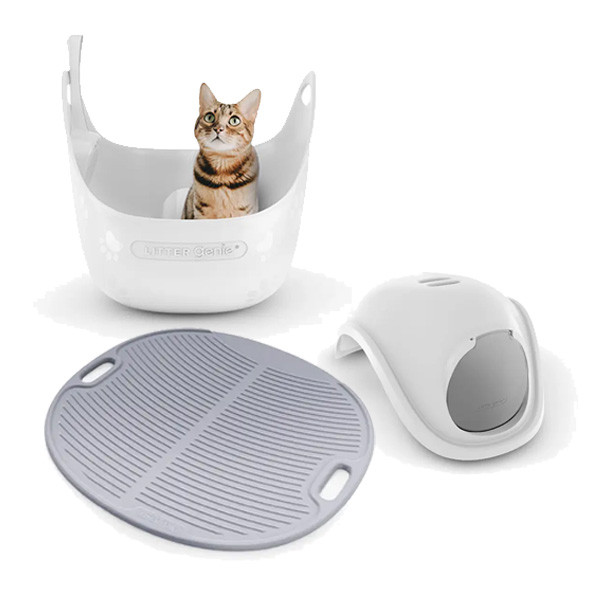 Litter Genie Litter Box White Bundle