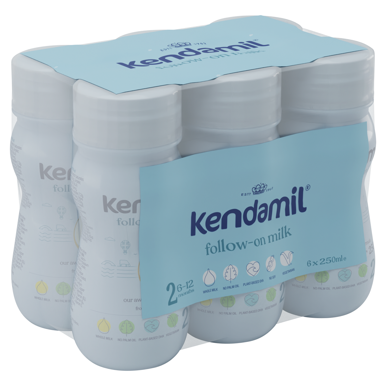 Kendamil Ready To Feed Follow On Milk 6 Pack 250Ml X 6