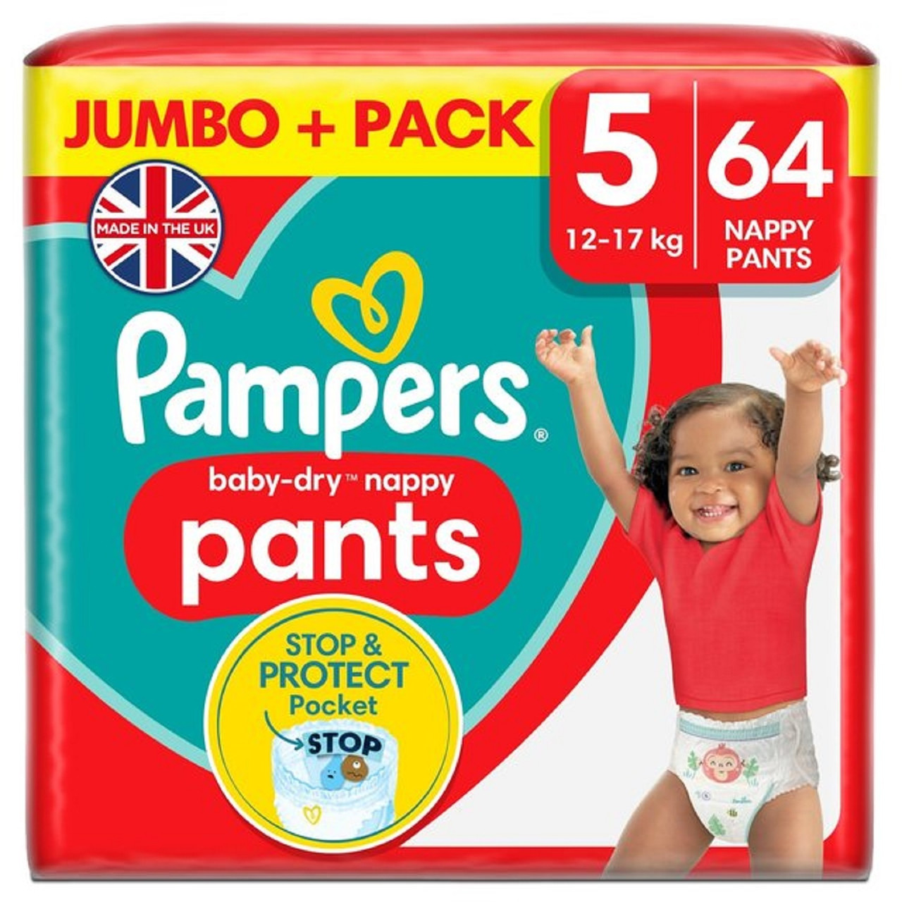 Pampers Baby Dry Pants Size 5 Jumbo Pack 64 Pack