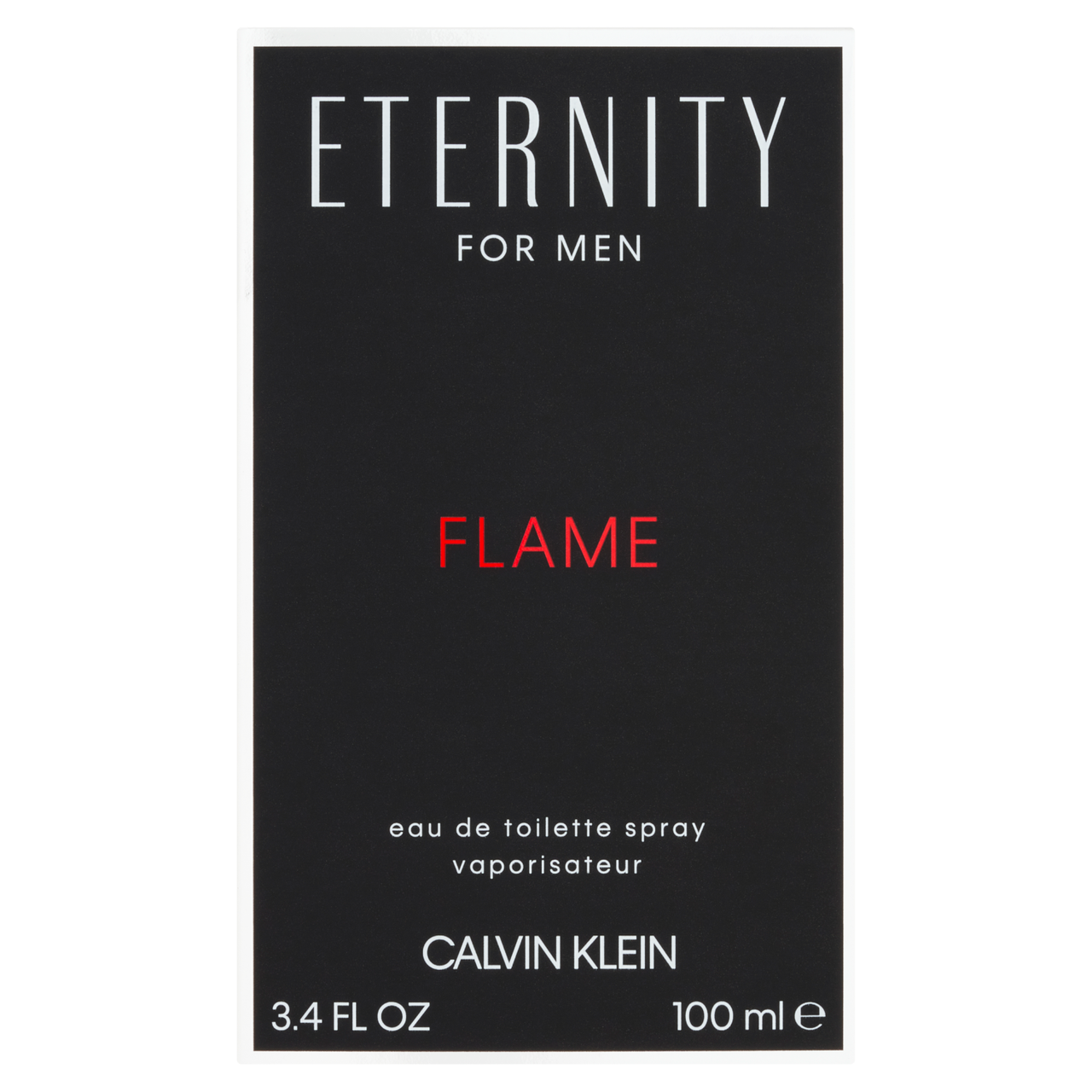 Calvin Klein Men's Amber Eternity Flame For Edt 100Ml
