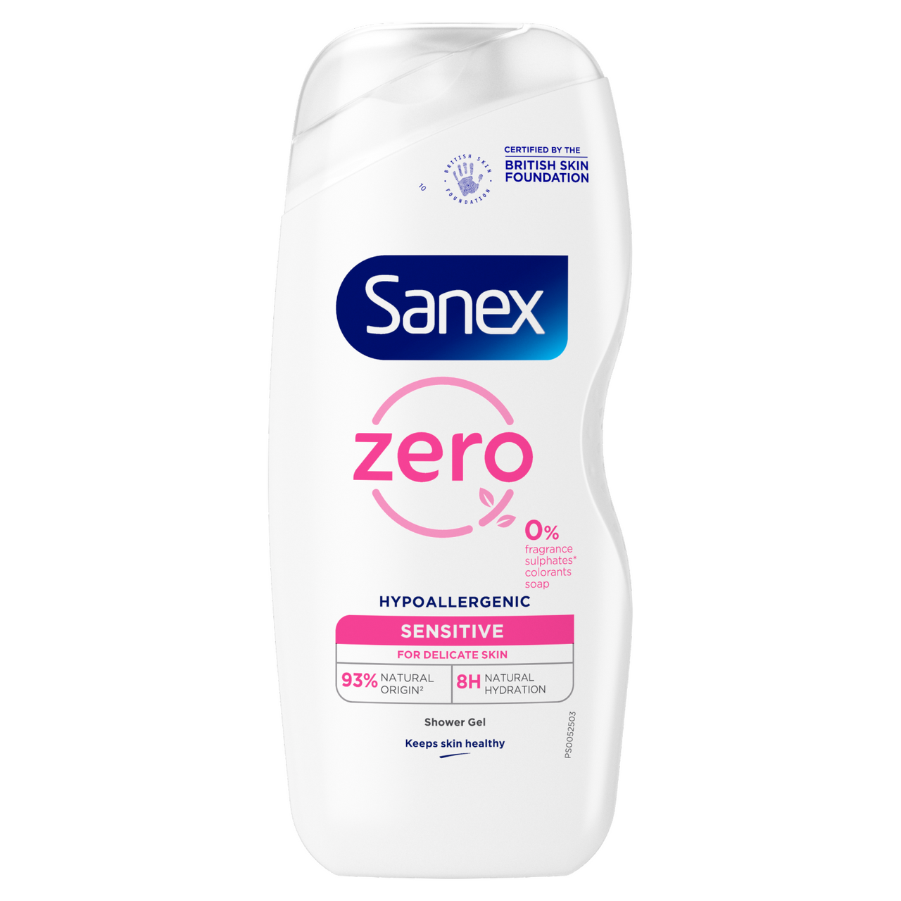 Sanex Zero% Sensitive Skin Shower Gel 225Ml