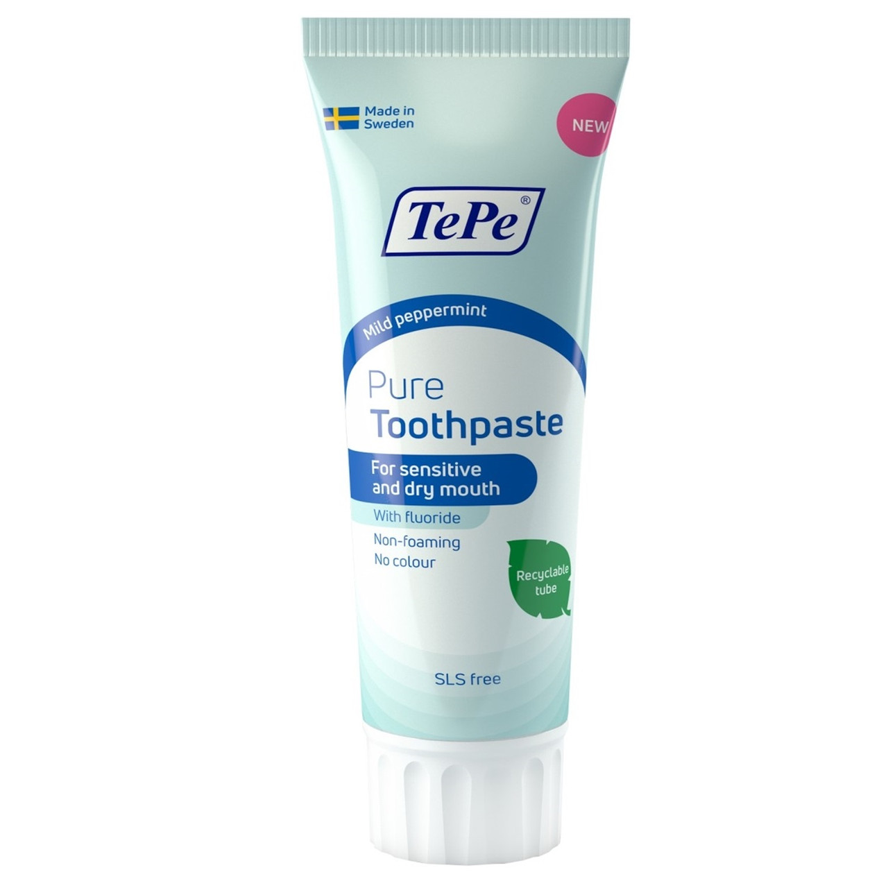 Click to view product details and reviews for Tepe Pure Toothpaste Mild Peppermint 75ml.