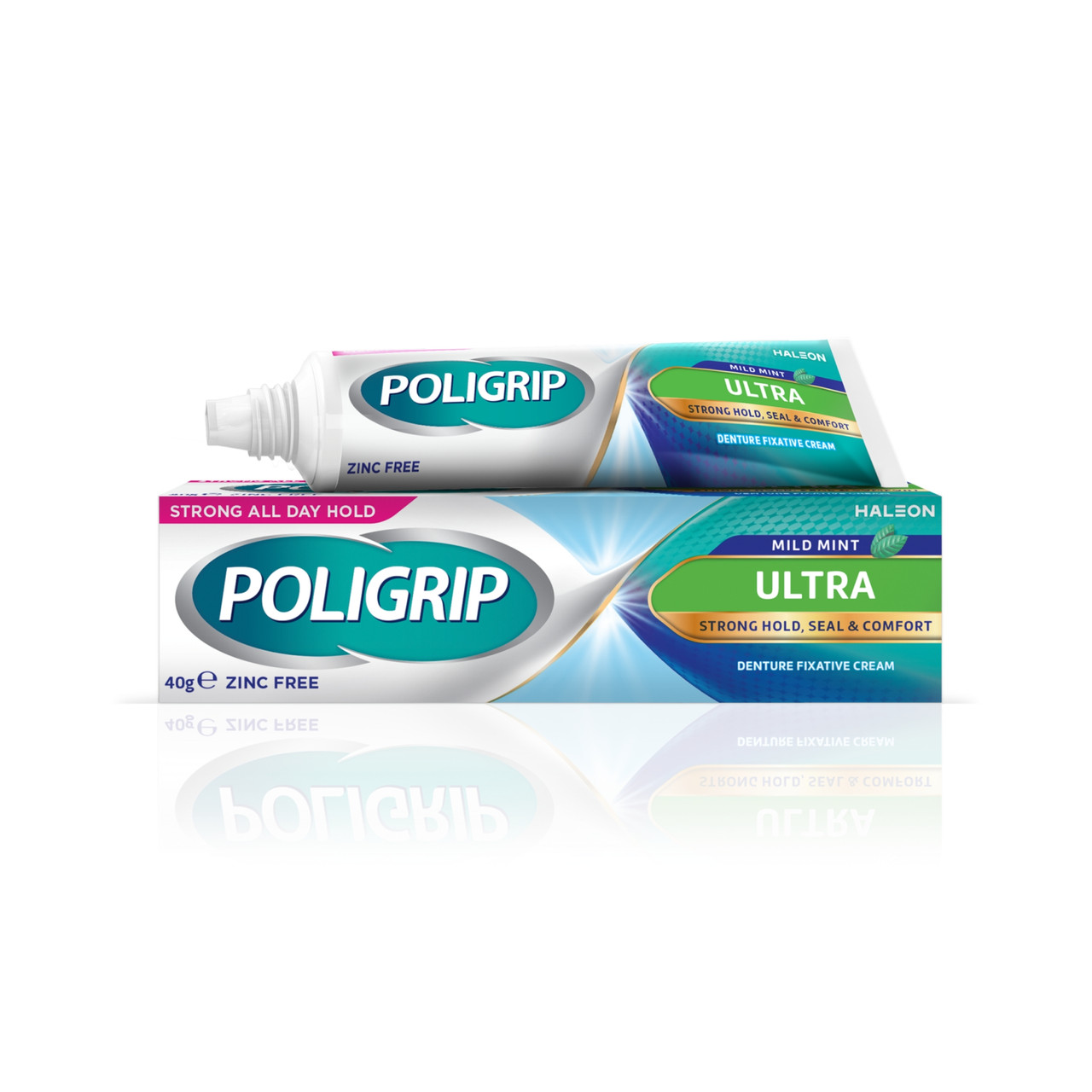 Click to view product details and reviews for Poligrip Ultra Denture Fixative Cream 40g.