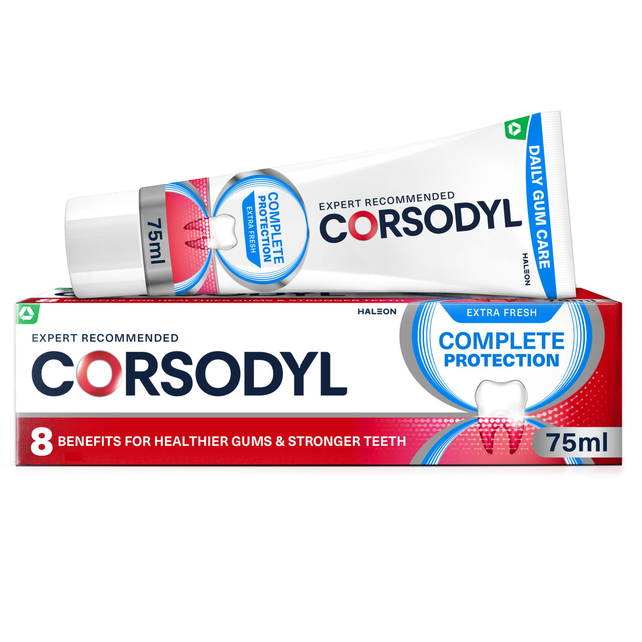 Click to view product details and reviews for Corsodyl Daily Complete Protection Toothpaste Extra Fresh 75ml.