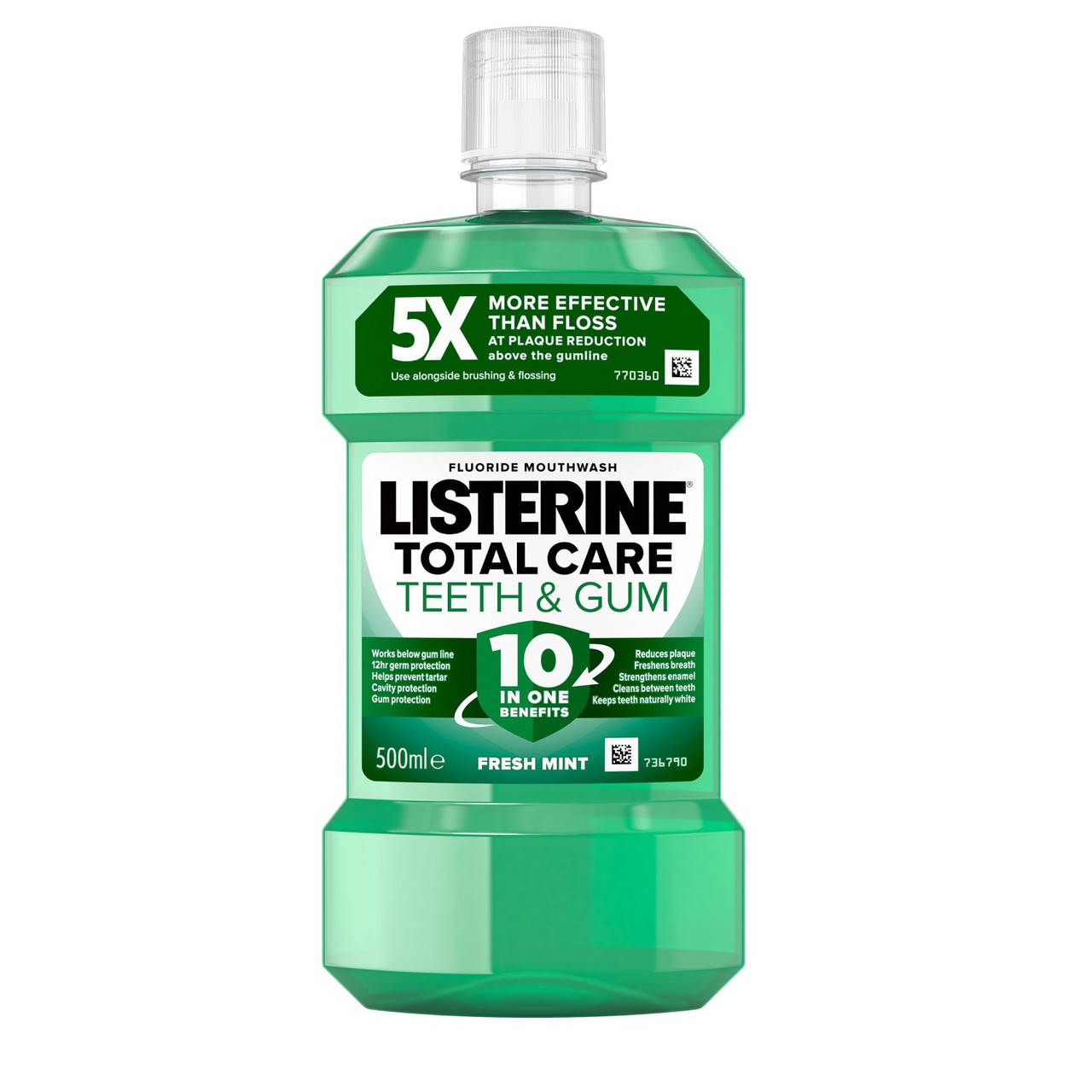 Click to view product details and reviews for Listerine Total Care Teeth Gum Defence Mouthwash Fresh Mint 500ml.