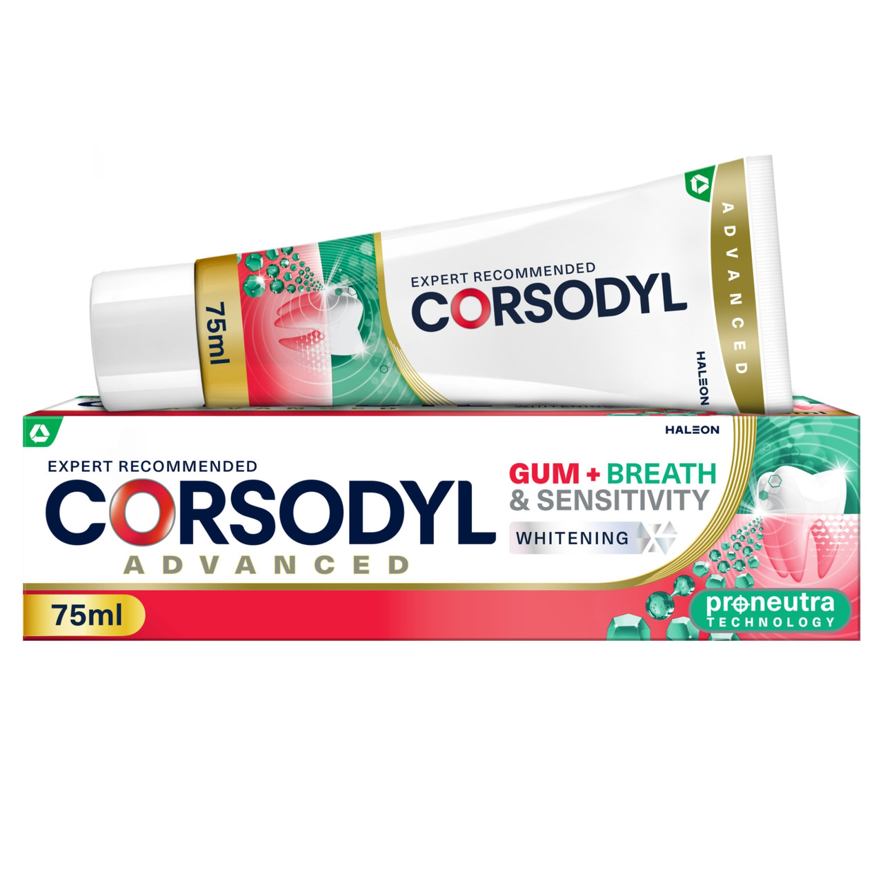Click to view product details and reviews for Corsodyl Gum Breath Sensitivity Toothpaste Whitening 75ml.