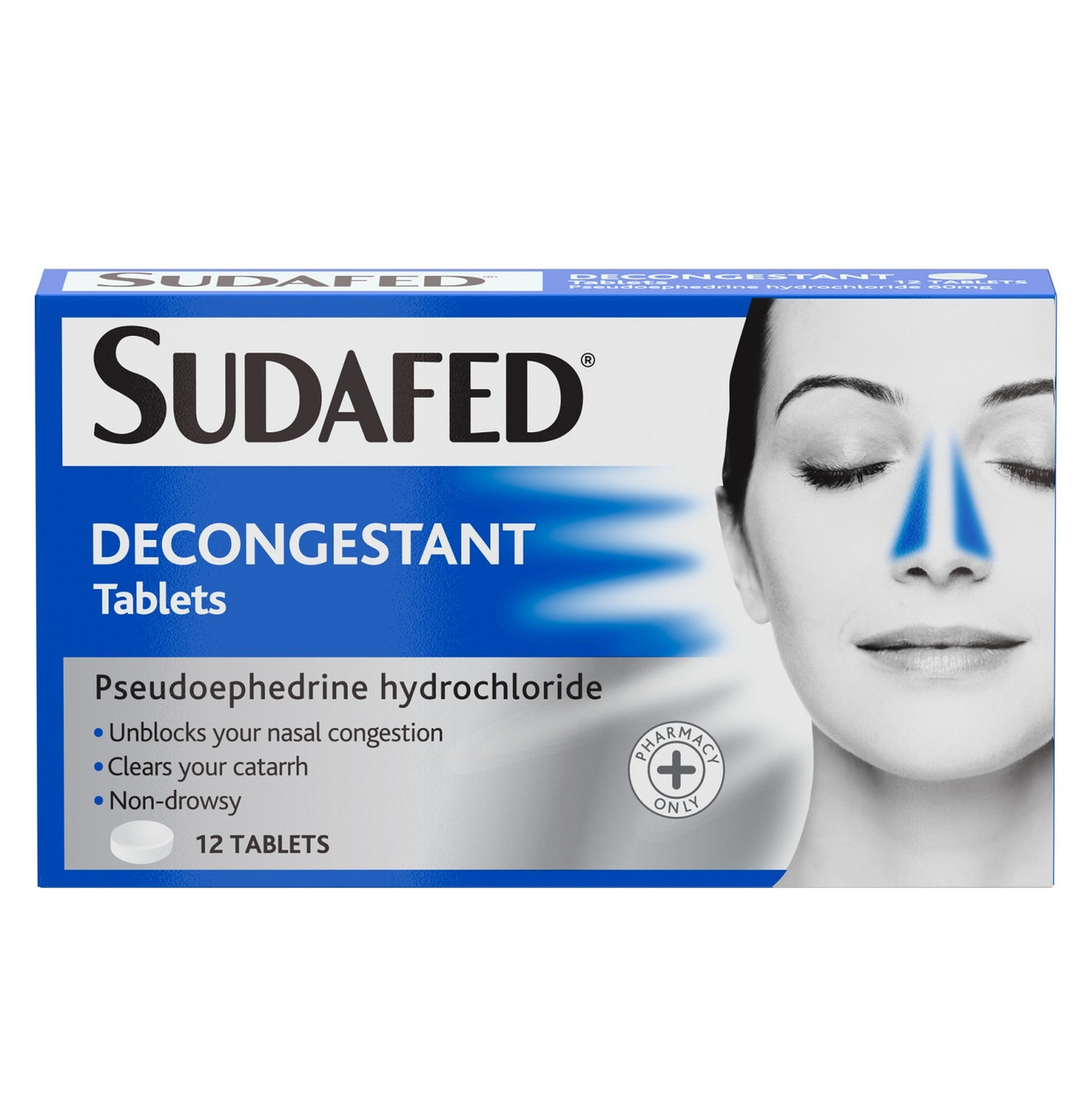Sudafed Decongestant 12 Tablets