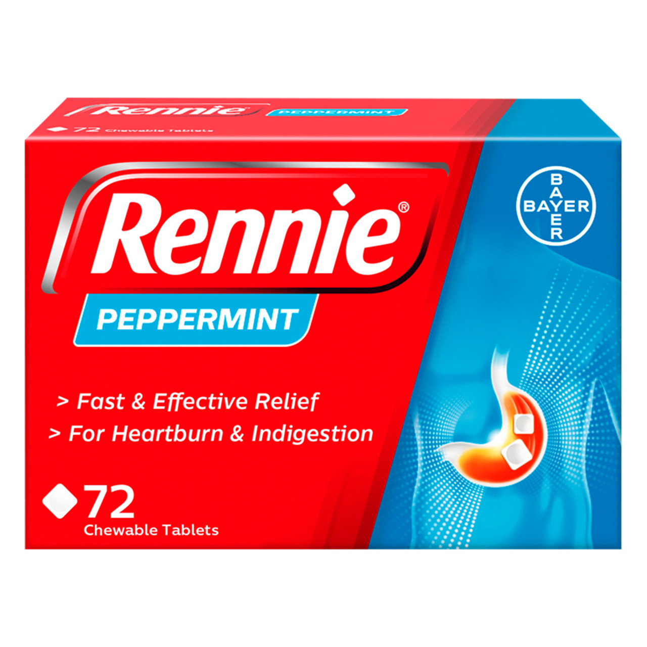 Click to view product details and reviews for Rennie Peppermint Heartburn Indigestion Relief 72 Tablets.
