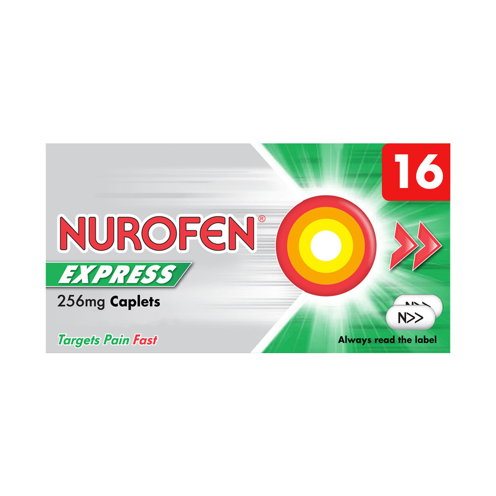 Click to view product details and reviews for Nurofen Express Ibuprofen 256mg 16 Caplets.