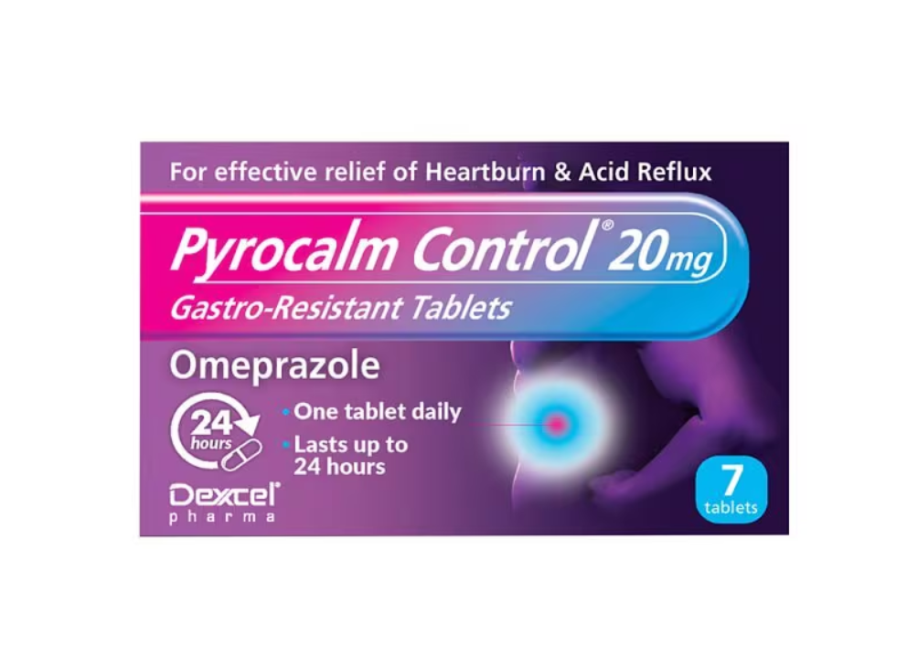 Click to view product details and reviews for Pyrocalm Control Omeprazole 20mg 7 Tablets.