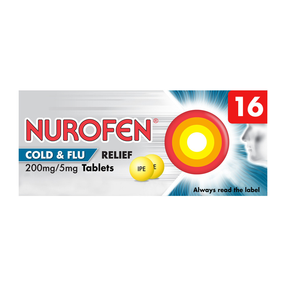 Click to view product details and reviews for Nurofen Cold Flu Relief 200mg 16 Tablets. Click to view product details and reviews for Nurofen Cold Flu Relief 200mg 16 Tablets.