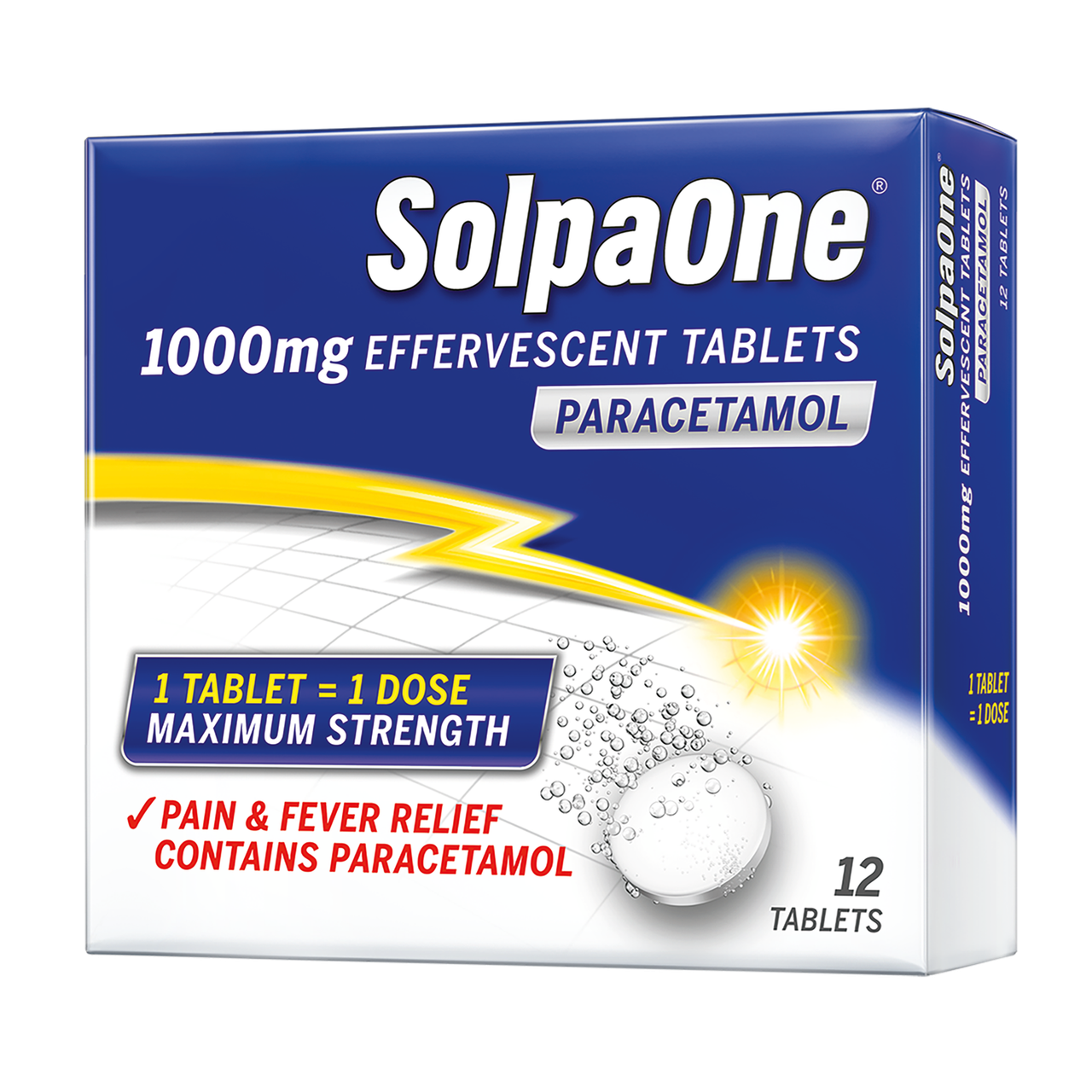 SolpaOne 1000mg Effervescent 12 Tablets