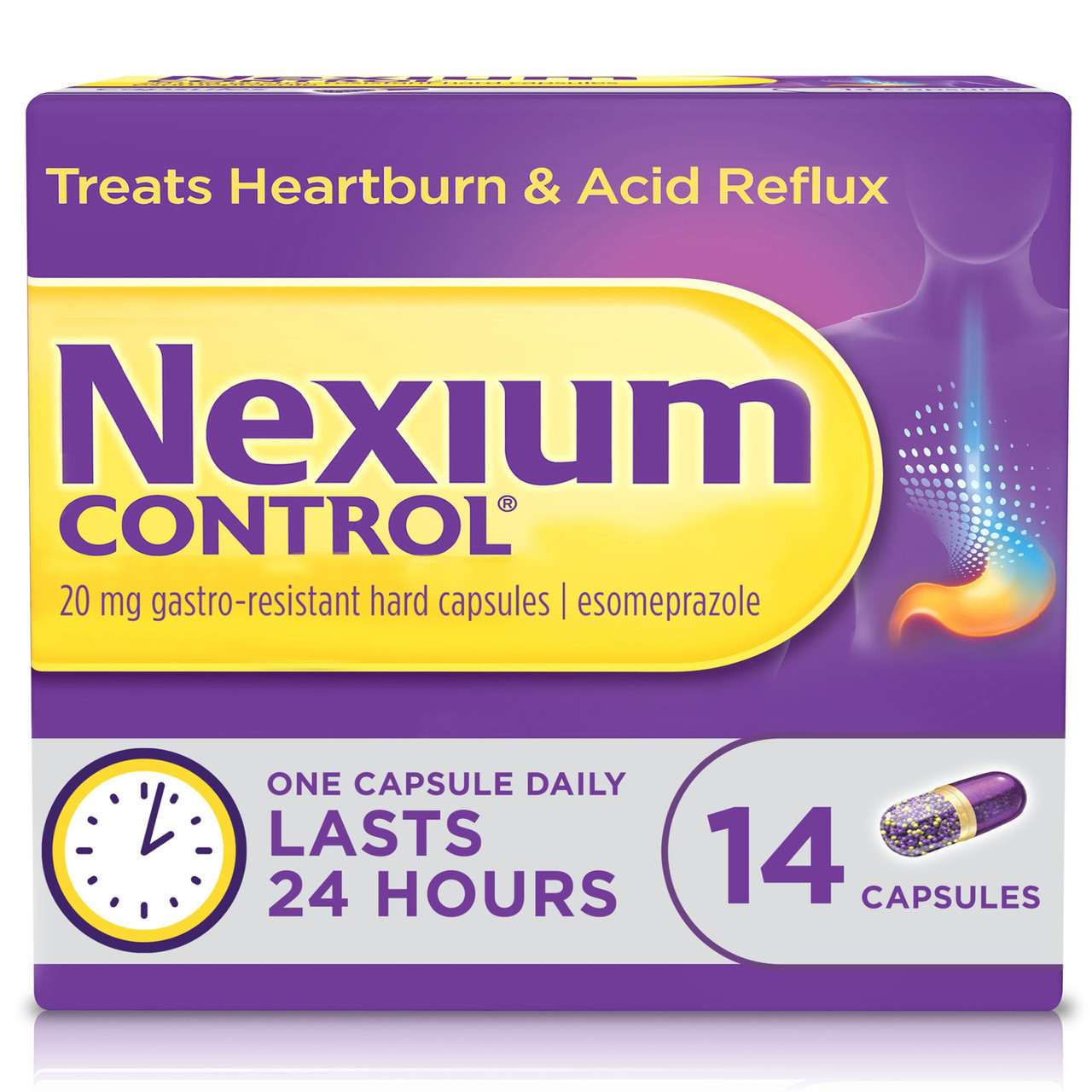 Click to view product details and reviews for Nexium Control 20mg Compact 14 Capsules.