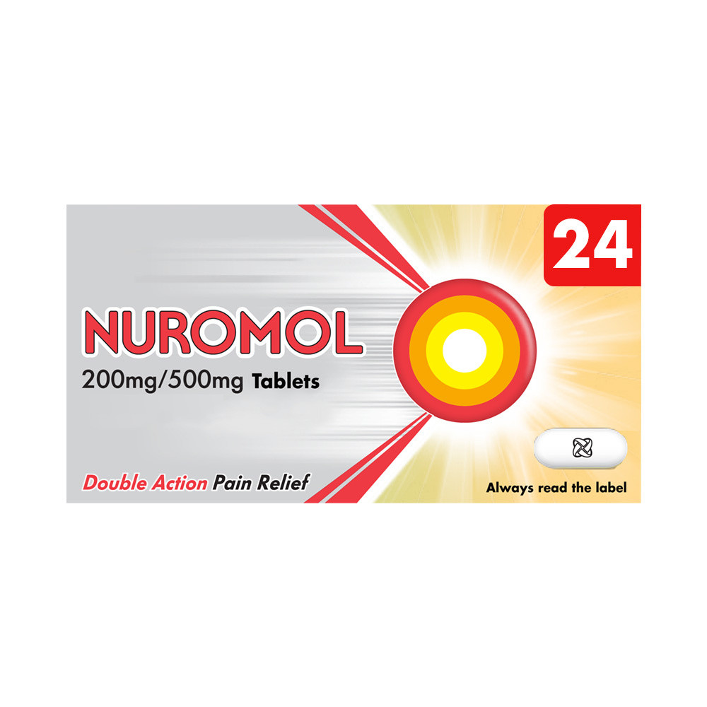 Click to view product details and reviews for Nuromol 200 500mg 24 Tablets.