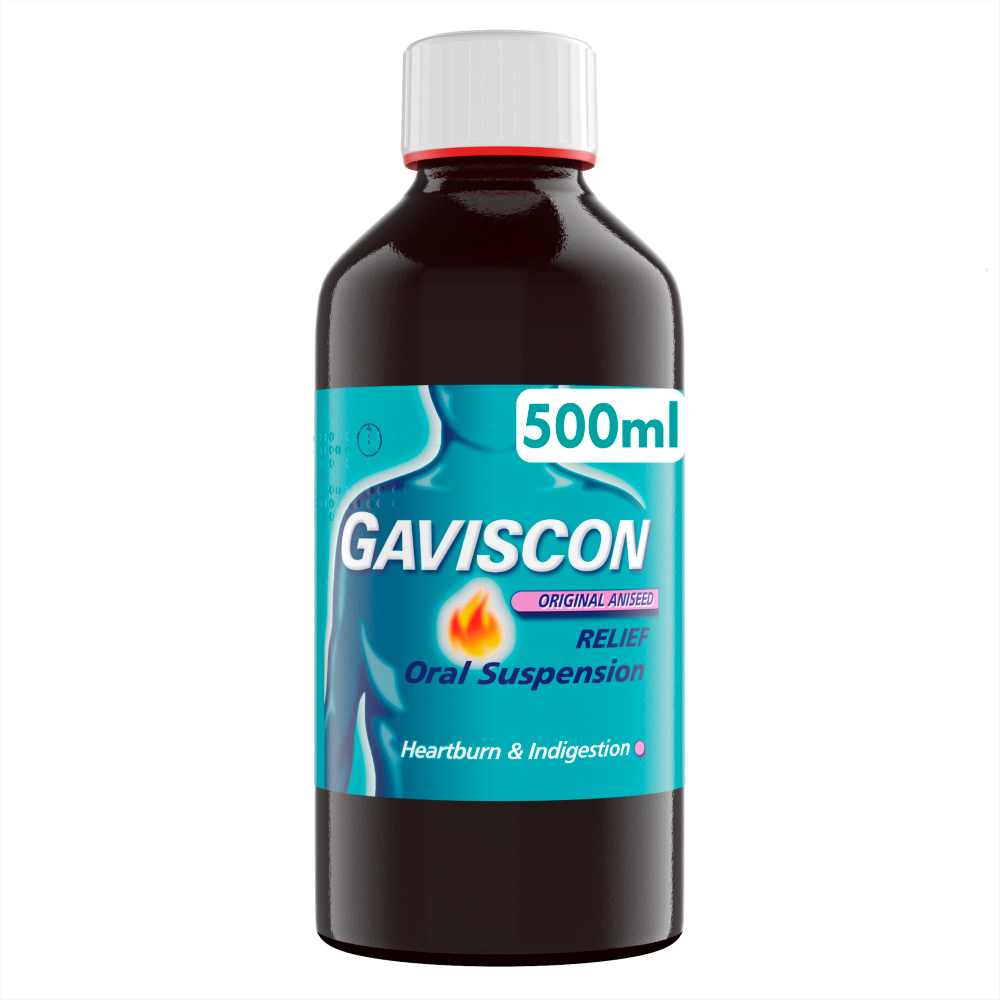 Click to view product details and reviews for Gaviscon Original Aniseed Relief 500ml.