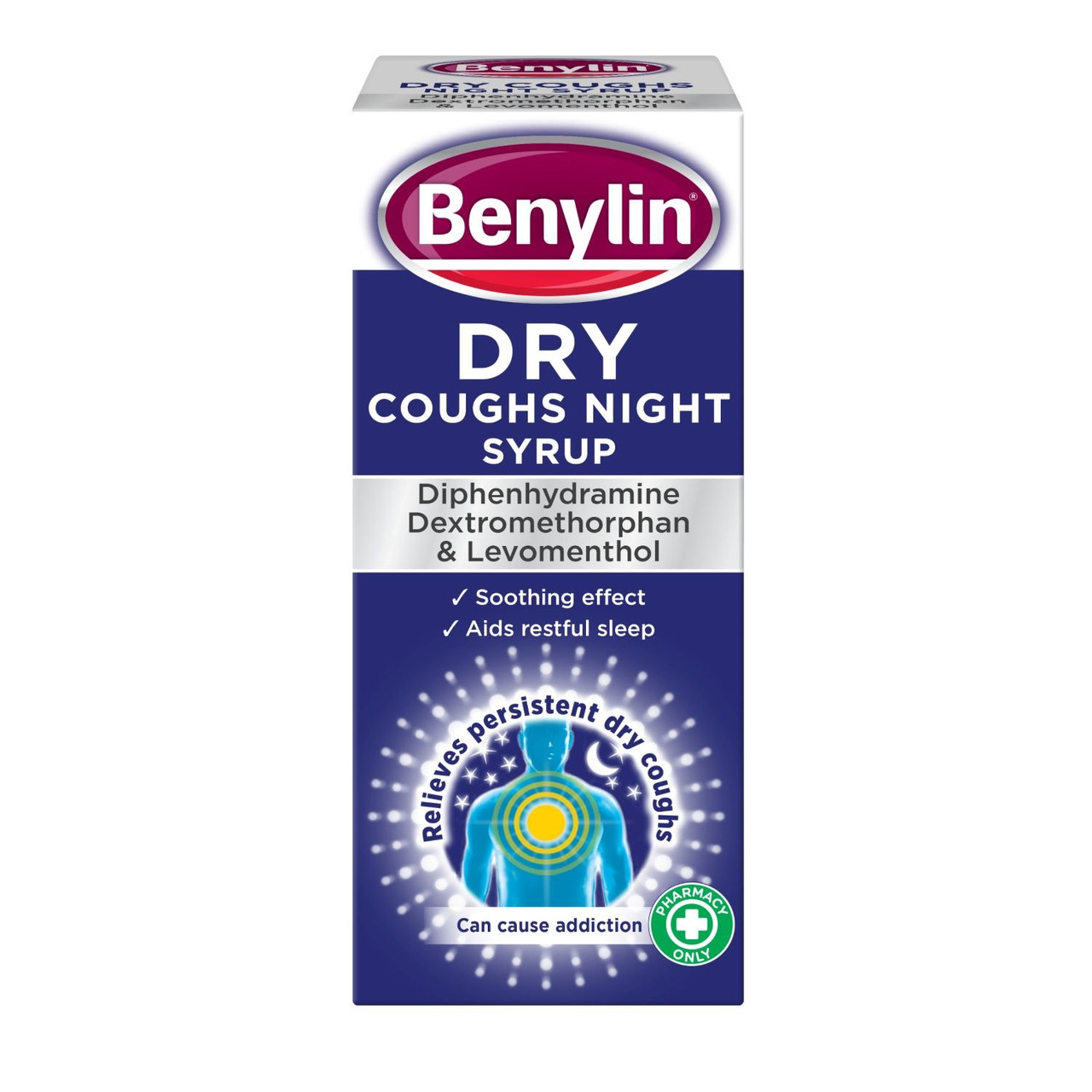 Click to view product details and reviews for Benylin Dry Coughs Night Syrup 150ml.