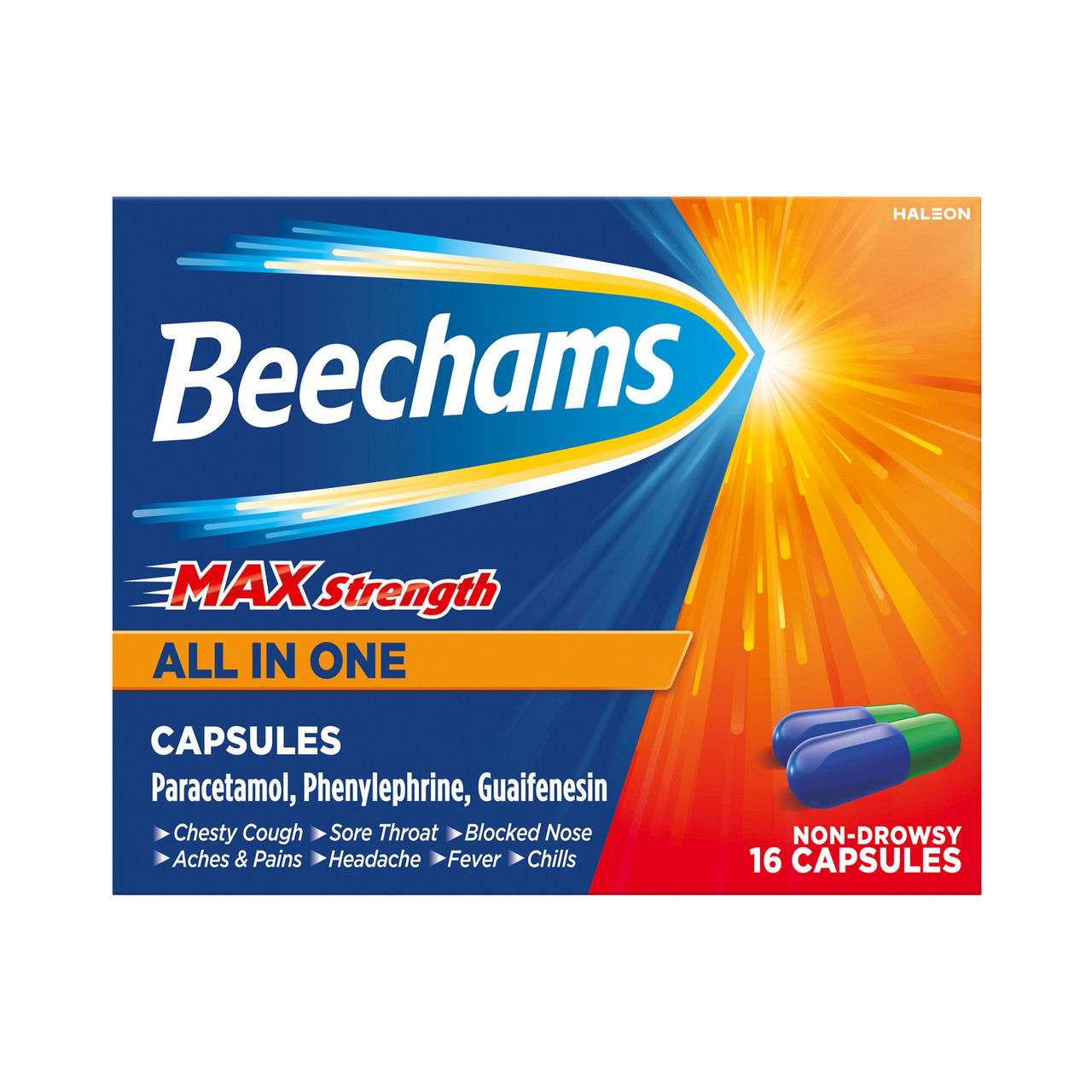 Click to view product details and reviews for Beechams Max Strength All In One 16 Capsules.