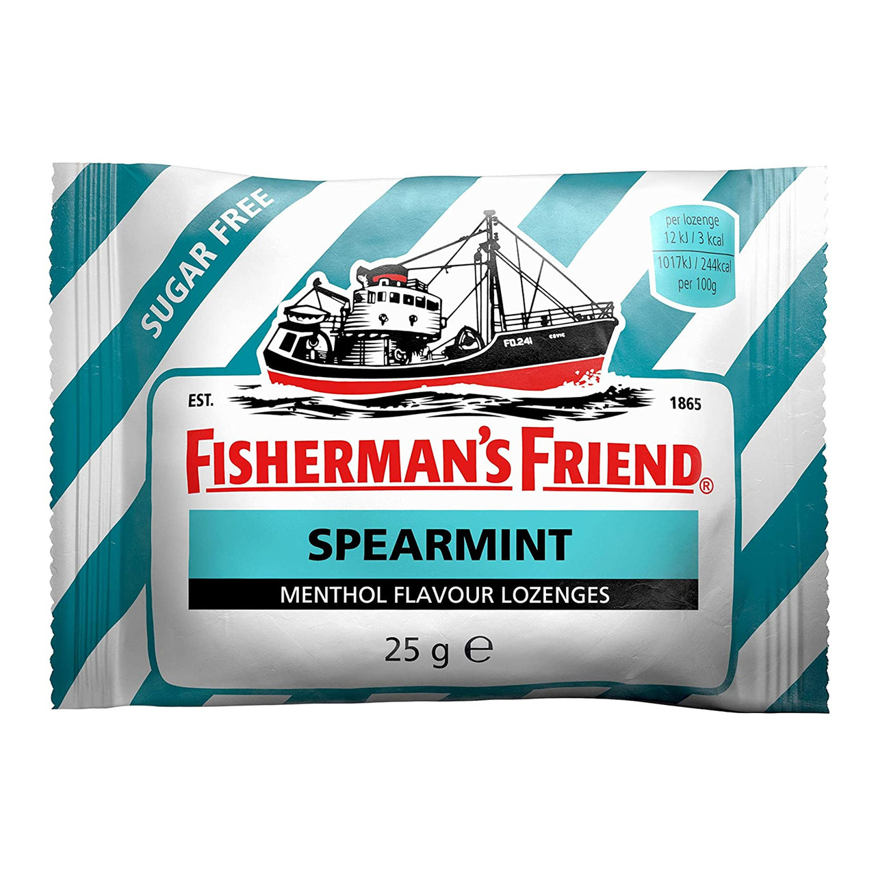 Click to view product details and reviews for Fishermans Friend Spearmint Sugar Free Lozenges 25g.