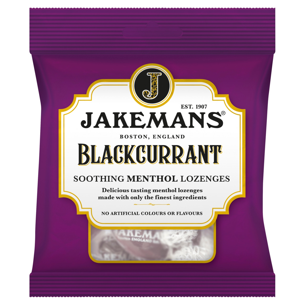 Click to view product details and reviews for Jakemans Lozenges Blackcurrant 73g.