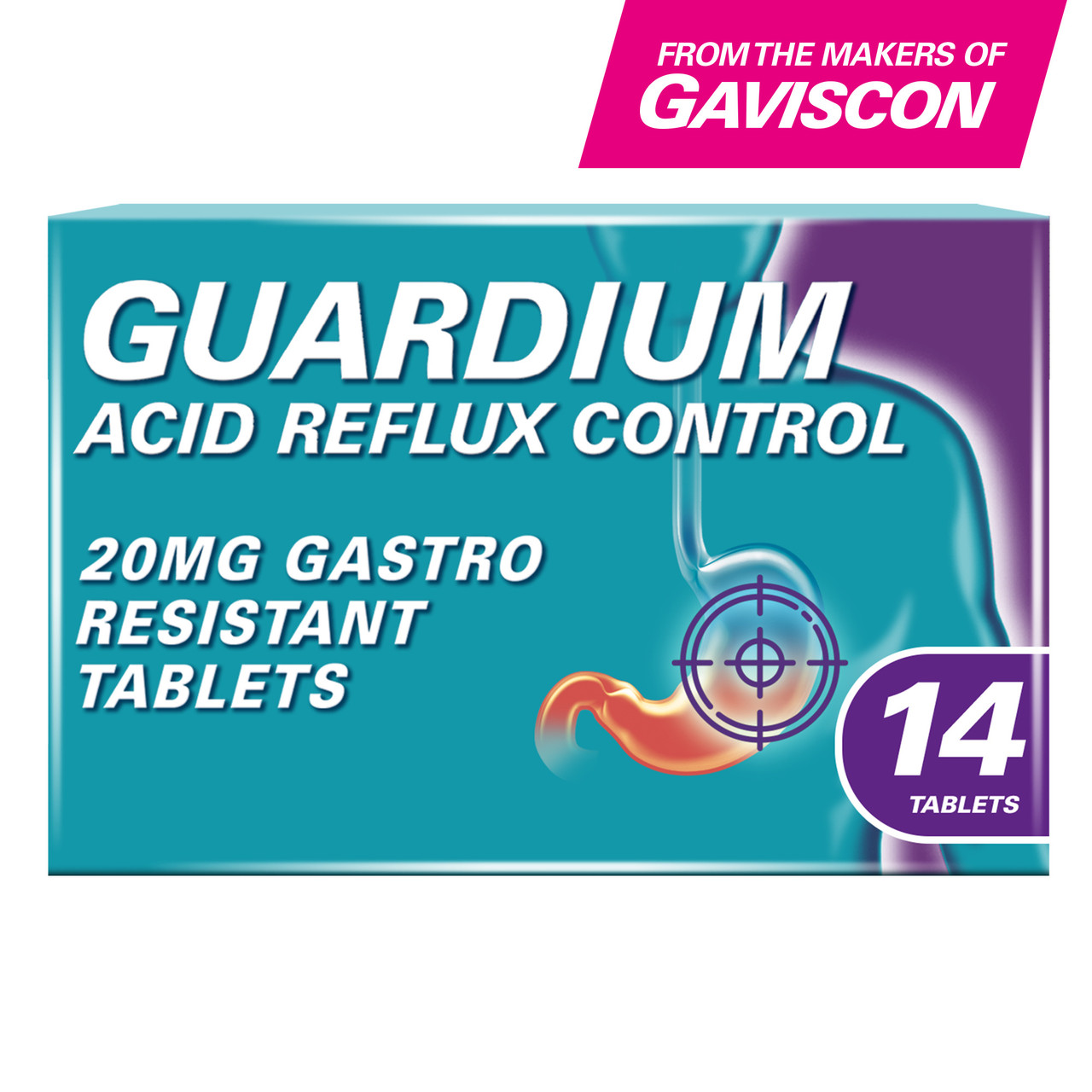 Click to view product details and reviews for Guardium Acid Reflux Control 14 Tablets.