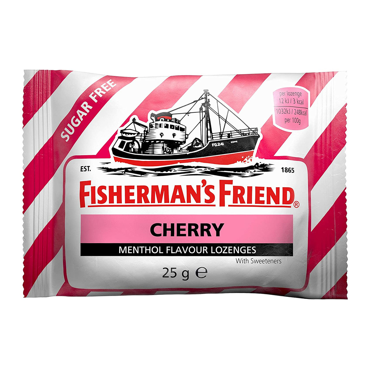 Click to view product details and reviews for Fishermans Friend Cherry Sugar Free Lozenges 25g.