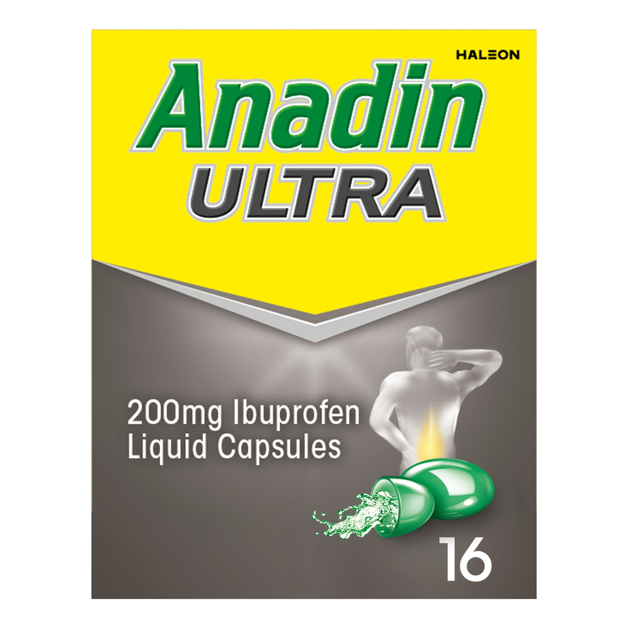 Click to view product details and reviews for Anadin Ultra Ibuprofen Pain Relief Liquid 16 Capsules.