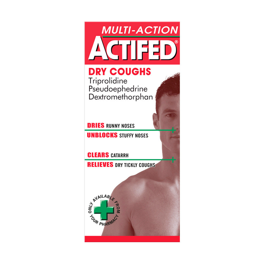 Click to view product details and reviews for Actifed Multi Action Dry Coughs 100ml.
