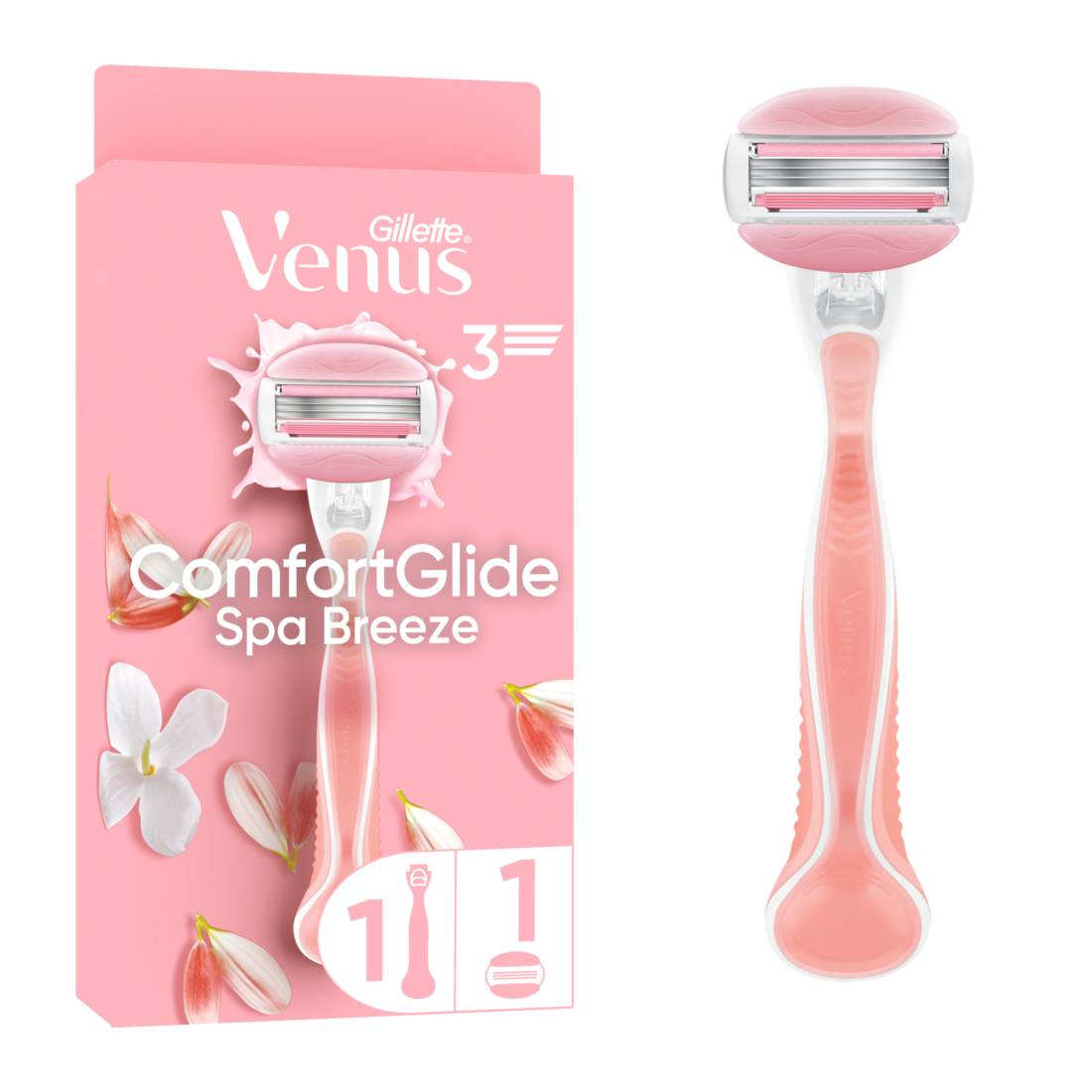 Gillette Women's White Venus Comfortglide Spa Breeze Razor