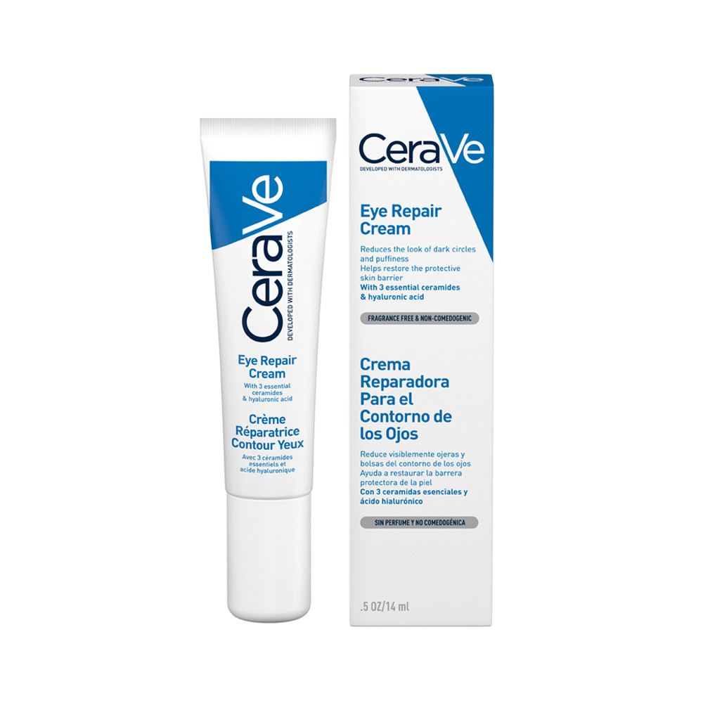 CeraVe Eye Repair Cream with Ceramides & Hyaluronic Acid for Dark Circles 14ml - Image 19