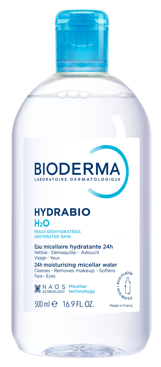Bioderma Hydrabio H2o: Moisturising Micellar Water Makeup Remover 500Ml - Image 4