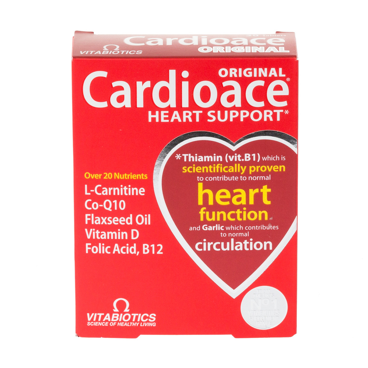 Click to view product details and reviews for Vitabiotics Cardioace Original 30 Tablets. Click to view product details and reviews for Vitabiotics Cardioace Original 30 Tablets.