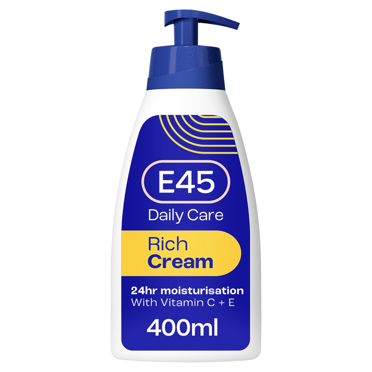 E45 Rich 24h Body Cream Moisturiser Pump 400ml