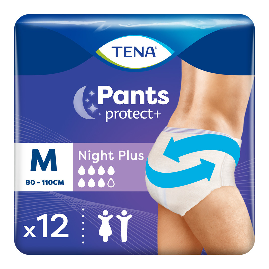 TENA Night Pants Medium 12 Pack