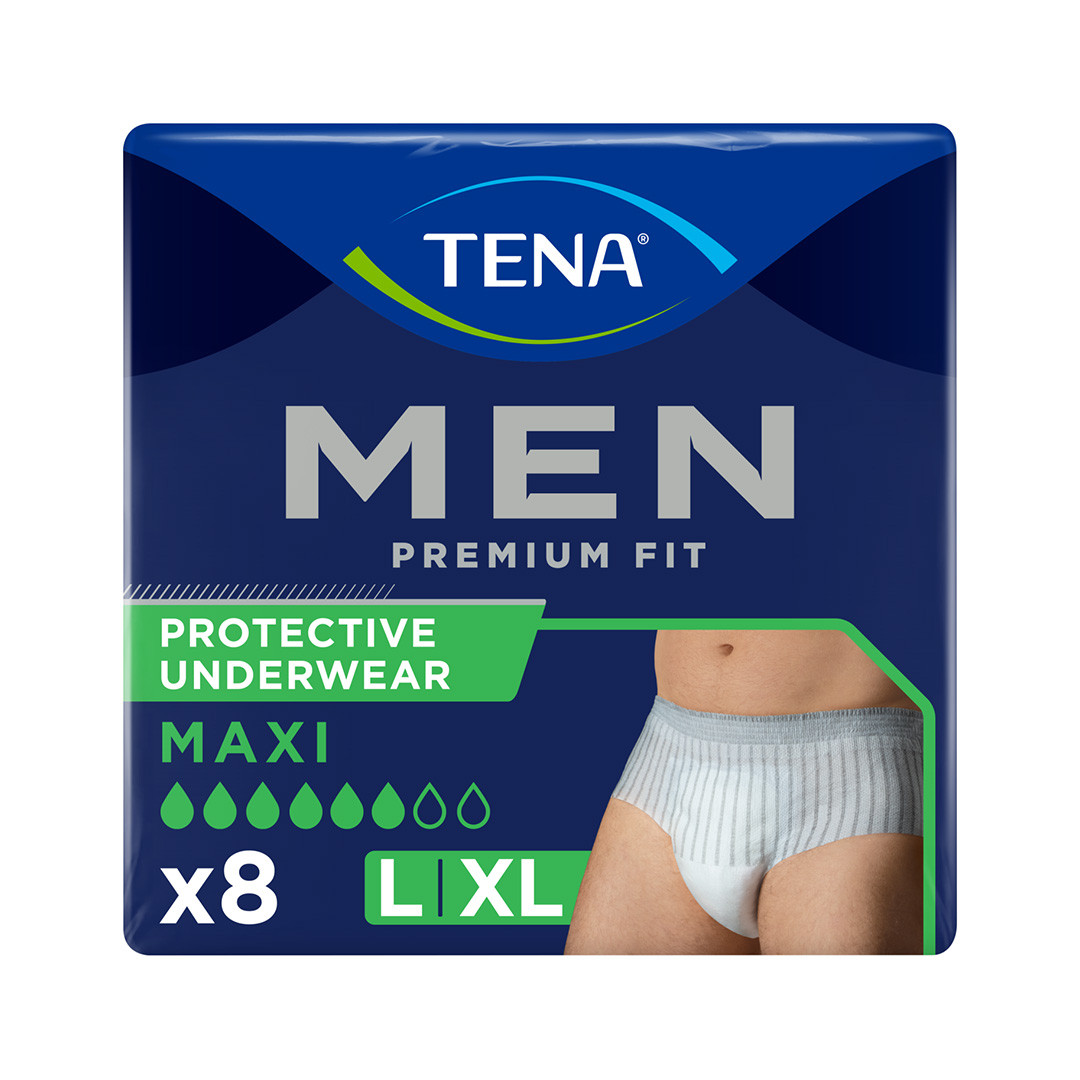 Tena Men Premium Fit Protective Underwear Maxi L/Xl | Incontinence Underwear 8 Pack - Image 16