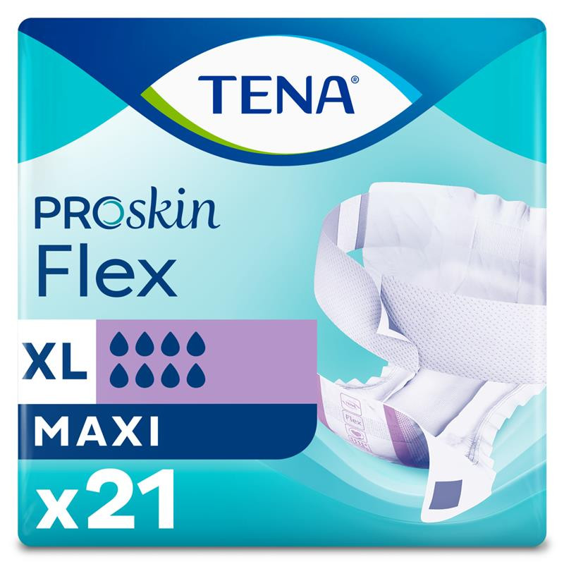 Click to view product details and reviews for Tena Flex Maxi Extra Large 21 Pack. Click to view product details and reviews for Tena Flex Maxi Extra Large 21 Pack.