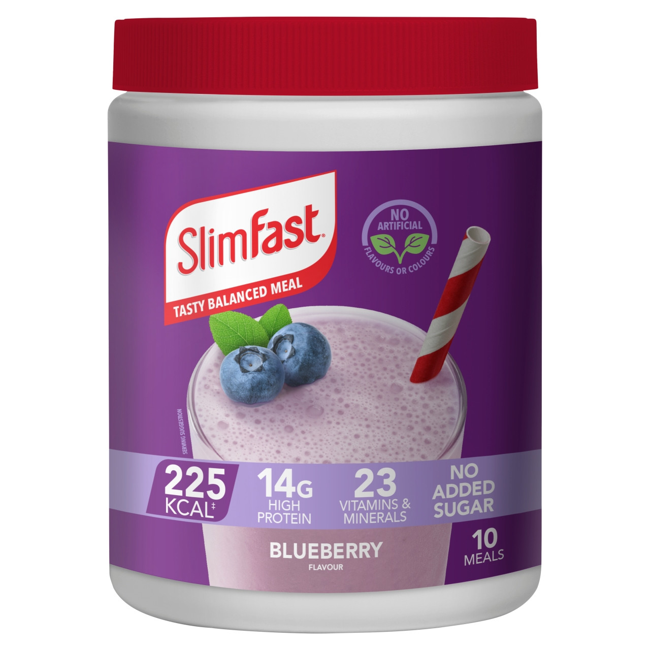 Click to view product details and reviews for Slimfast Powder Blueberry 365g.