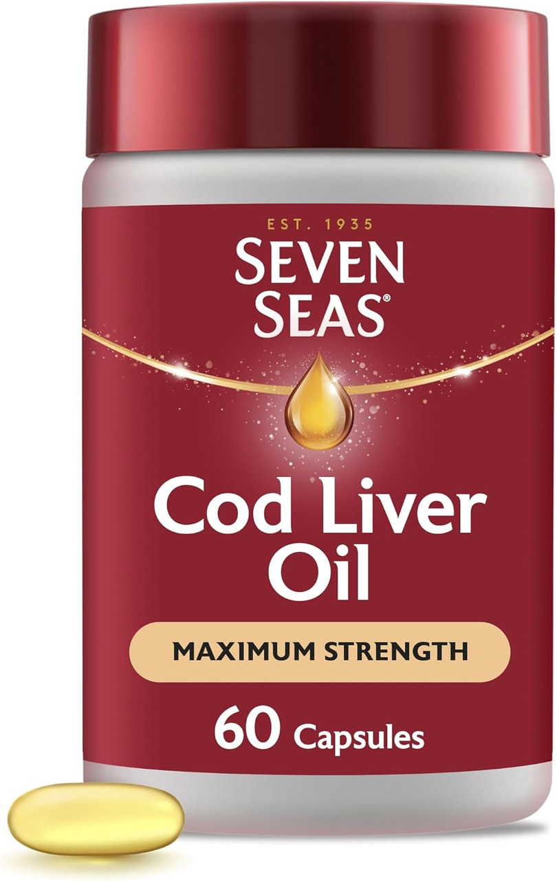 Seven Seas Max Strength 885mg Cod Liver & Fish Oil - 60 Capsules | Omega-3 - Image 5