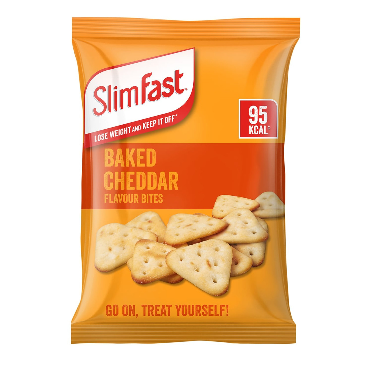 Slimfast Men's Cream/Black Snack Bag Cheddar Bites 22G