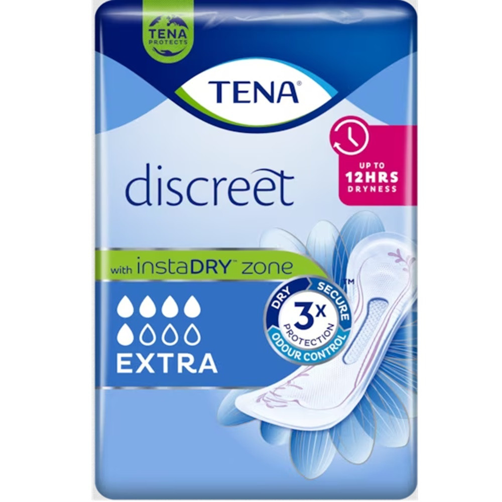 Tena Women's Lady Discreet Extra Incontinence Pads 10 Pack