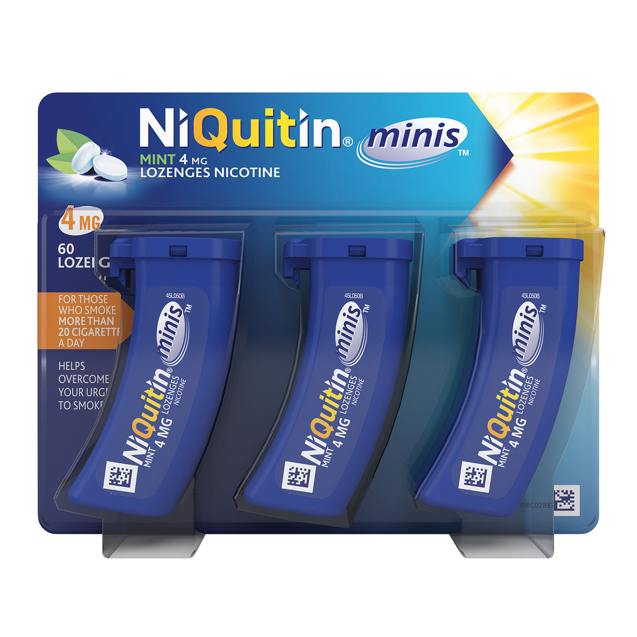 Click to view product details and reviews for Niquitin Minis 4mg Mint Lozenges 60 Pack. Click to view product details and reviews for Niquitin Minis 4mg Mint Lozenges 60 Pack.