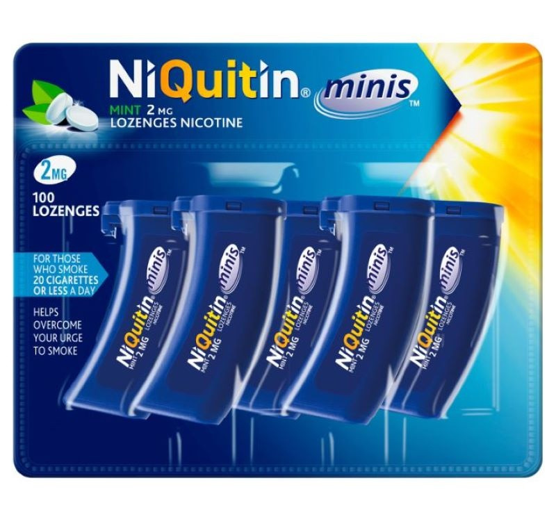 Click to view product details and reviews for Niquitin Minis 2mg Lozenges 100 Pack. Click to view product details and reviews for Niquitin Minis 2mg Lozenges 100 Pack.