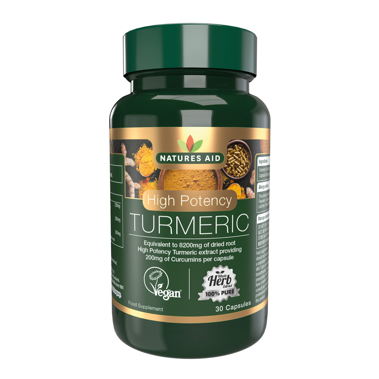 Click to view product details and reviews for Natures Aid Turmeric 8200mg High Potency 30 Capsules. Click to view product details and reviews for Natures Aid Turmeric 8200mg High Potency 30 Capsules.